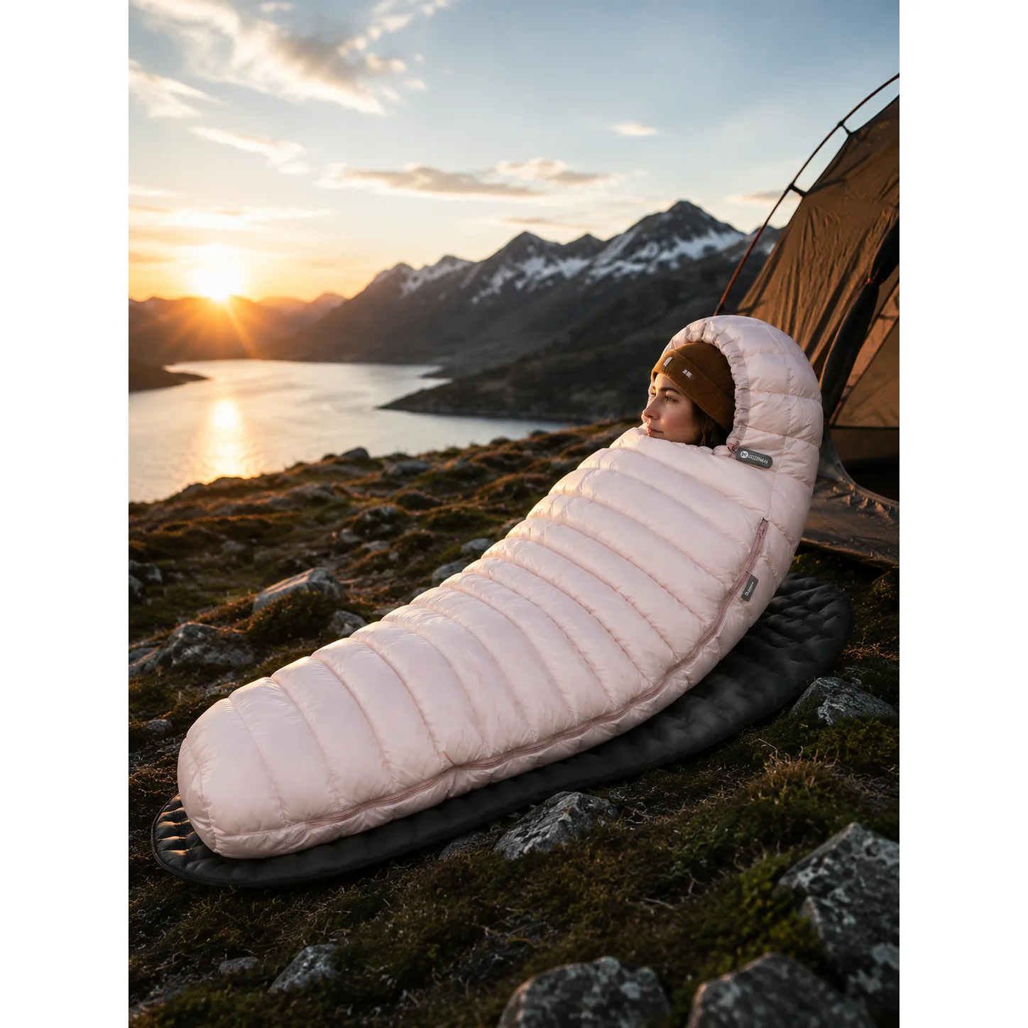 Ultralight Mummy Down Sleeping Bag, 3 Season Waterproof Compact Backpacking Sleeping Bag - 图片 8