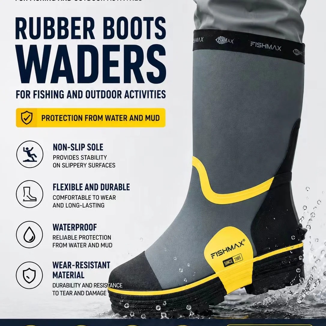 Toray Evotruth Tex Chest Waders, 20000mm Waterproof Breathable Fishing Waders with Integrated Anti-slip Rubber Boots - 图片 11