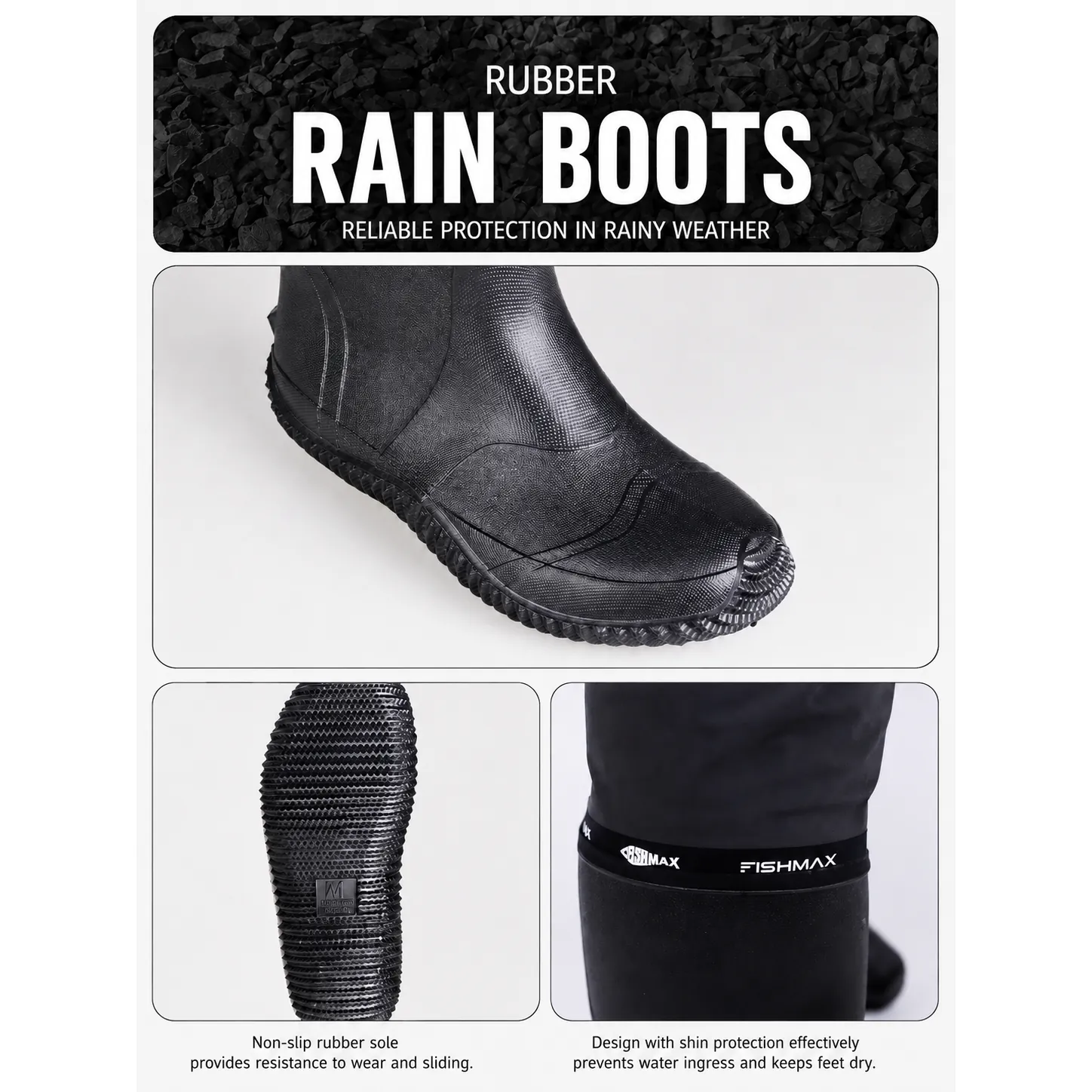 Lightweight Chest Waders, 20000mm Waterproof Breathable Fishing Waders with Non-slip Boots for Stream Fishing - 图片 9