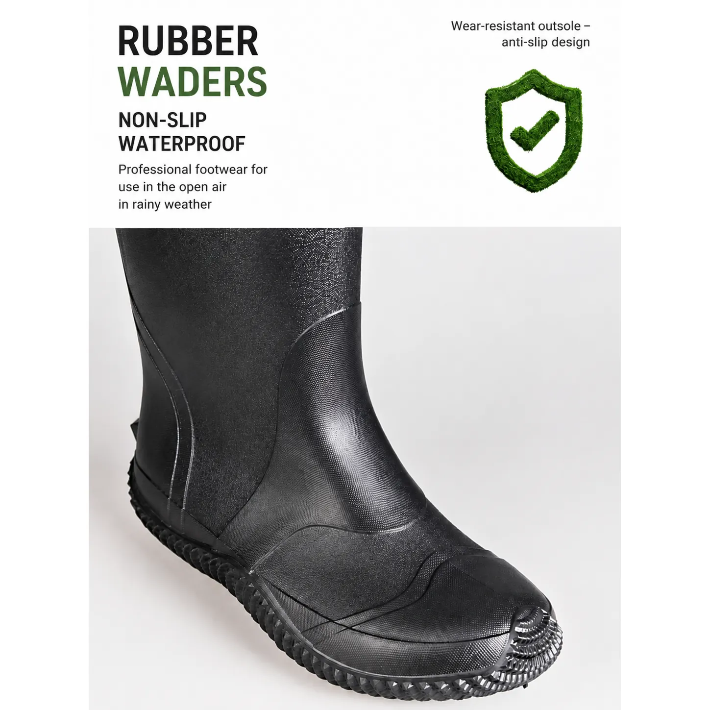 4-Layer Toray Lightweight Waders, YKK Buckle & SBS Zipper Durable Waterproof Chest Waders for Outdoor Wading - 图片 14