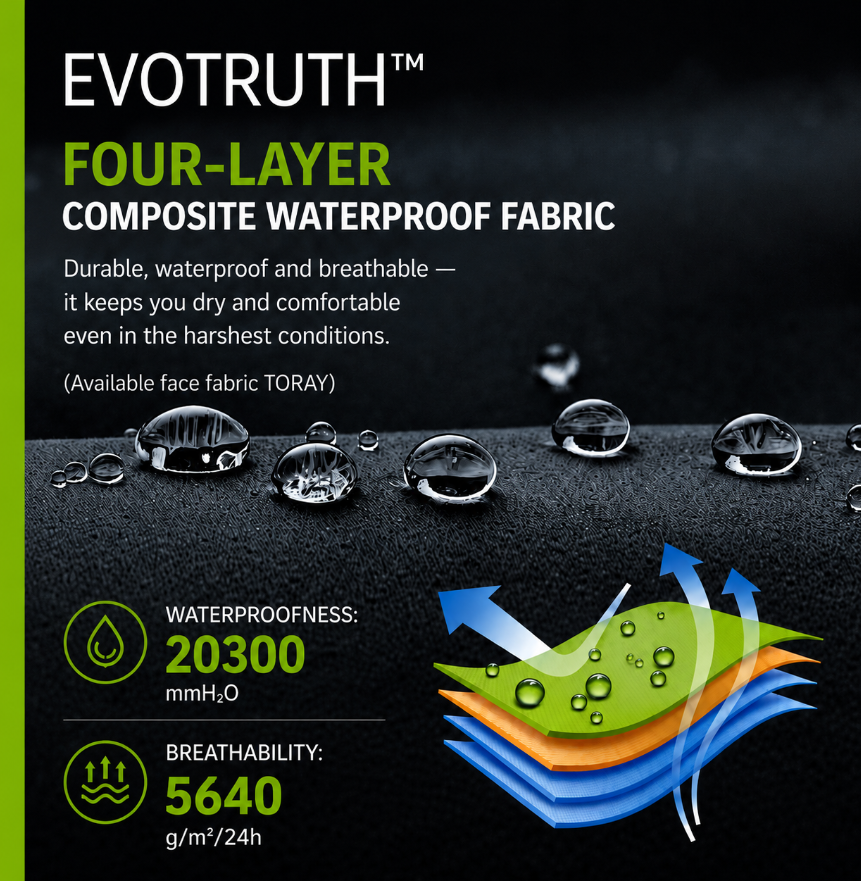 4-Layer Toray Lightweight Waders, YKK Buckle & SBS Zipper Durable Waterproof Chest Waders for Outdoor Wading - 图片 7