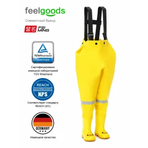 Kids Chest Waders Cartoon Waterproof Fishing Waders Adjustable Suspender Rain Boot Pants for Outdoor Puddle Playing