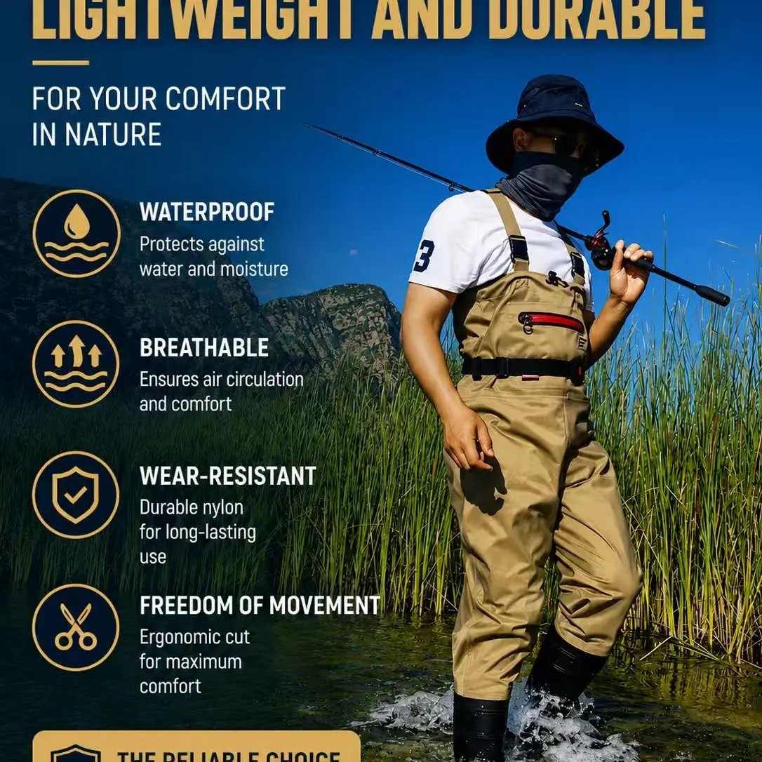Neoprene Waders Breathable Waterproof Fishing Hunting Waders with Boot Foot - 图片 2