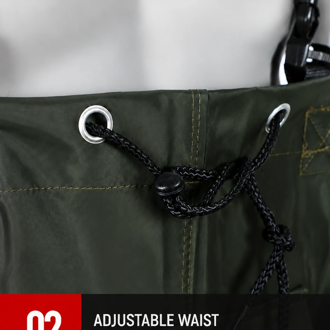 Chest Waders for Fishing Reinforced PVC Waterproof Bootfoot Waders for Hunting Farming - 图片 7