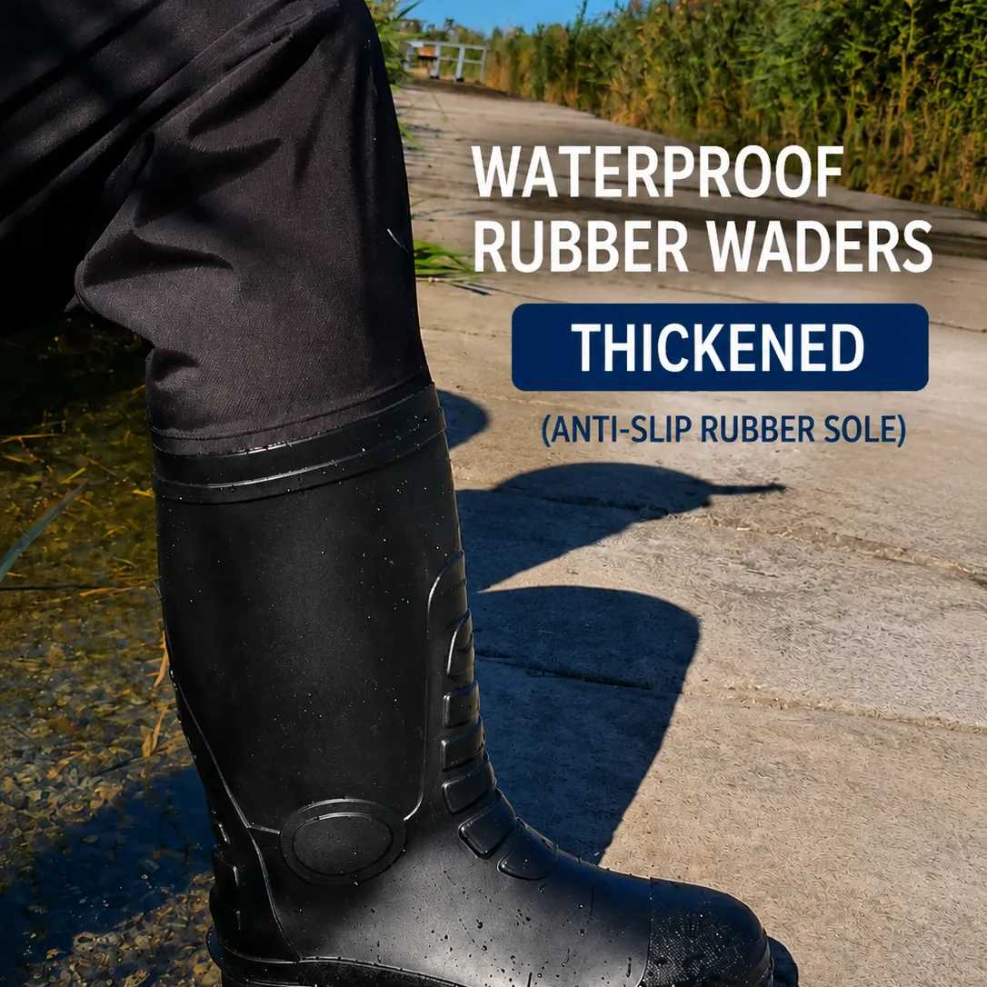 15000mm H₂O Waterproof Chest Waders 3D Cut Nylon Fishing Waders with Anti-Slip Rubber Boots - 图片 9