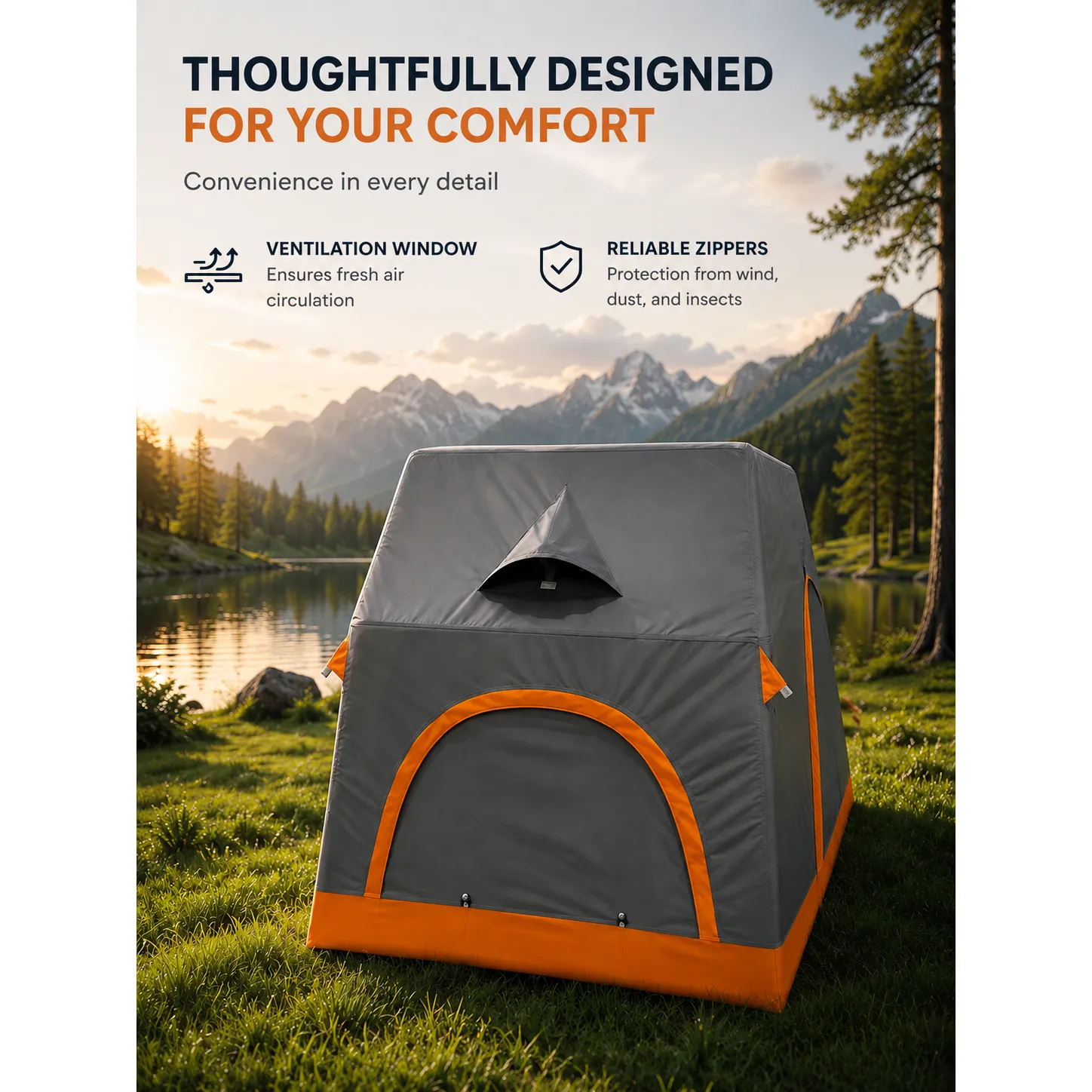 3‑in‑1 Inflatable Tent | Rooftop, Land & Water Camping - 图片 3