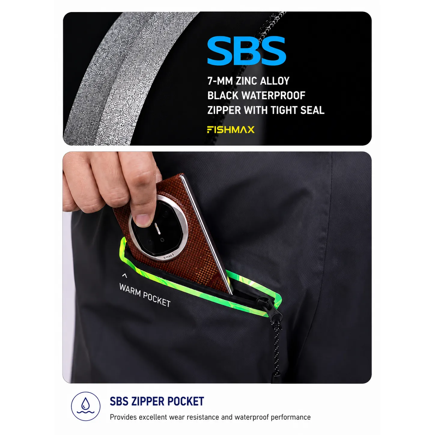 4-Layer Toray Lightweight Waders, YKK Buckle & SBS Zipper Durable Waterproof Chest Waders for Outdoor Wading - 图片 10