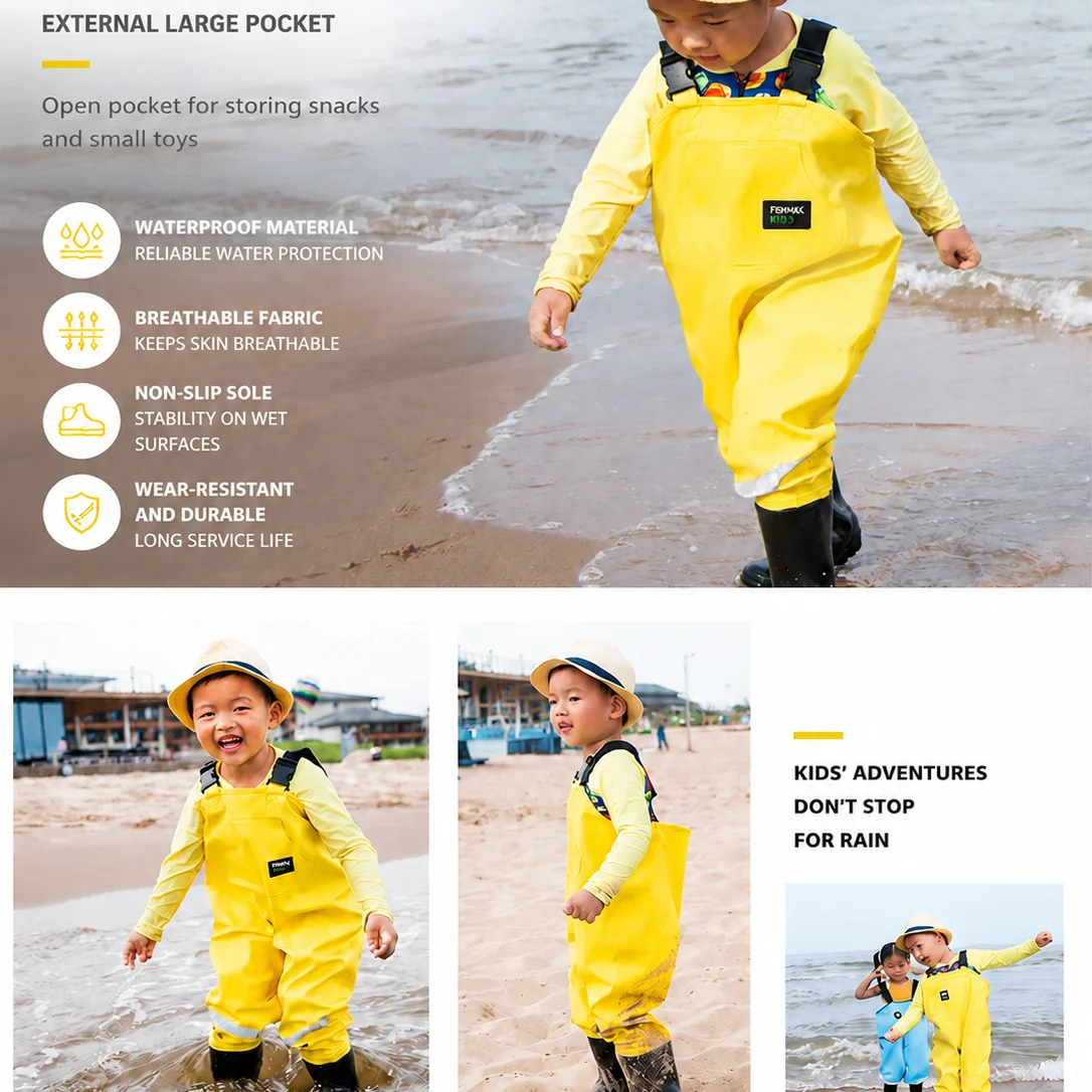 Kids Wetsuit One Piece Quick Dry Water Play Suit for Swimming Beach - 图片 3
