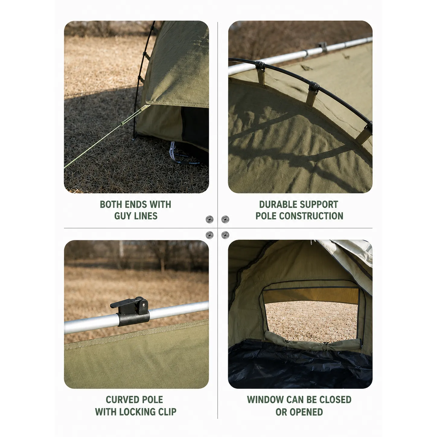 Popular Australian-style double-person canvas camping swag tent - 图片 8