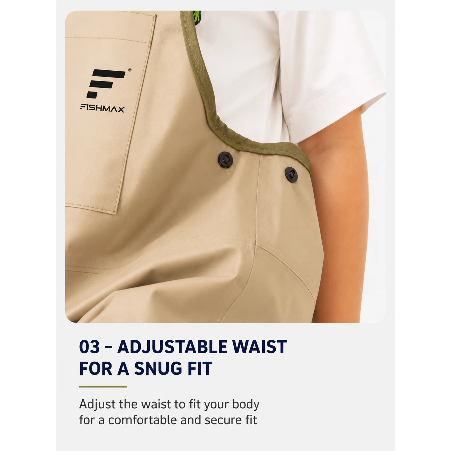 Kids Waterproof Chest Waders with Boots, Lightweight Nylon Fishing Waders for Beach & Outdoor Play - 图片 6