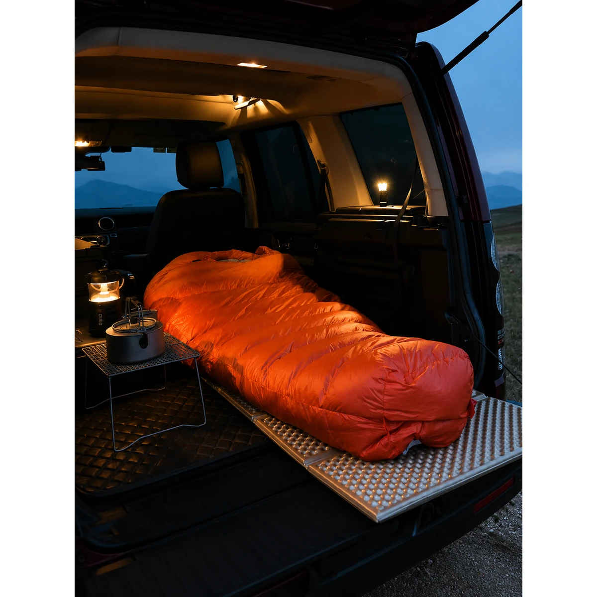 B Series Mummy Duck Down Sleeping Bag, 650 Fill Power Cold Weather Winter Backpacking Sleeping Bag - 图片 6