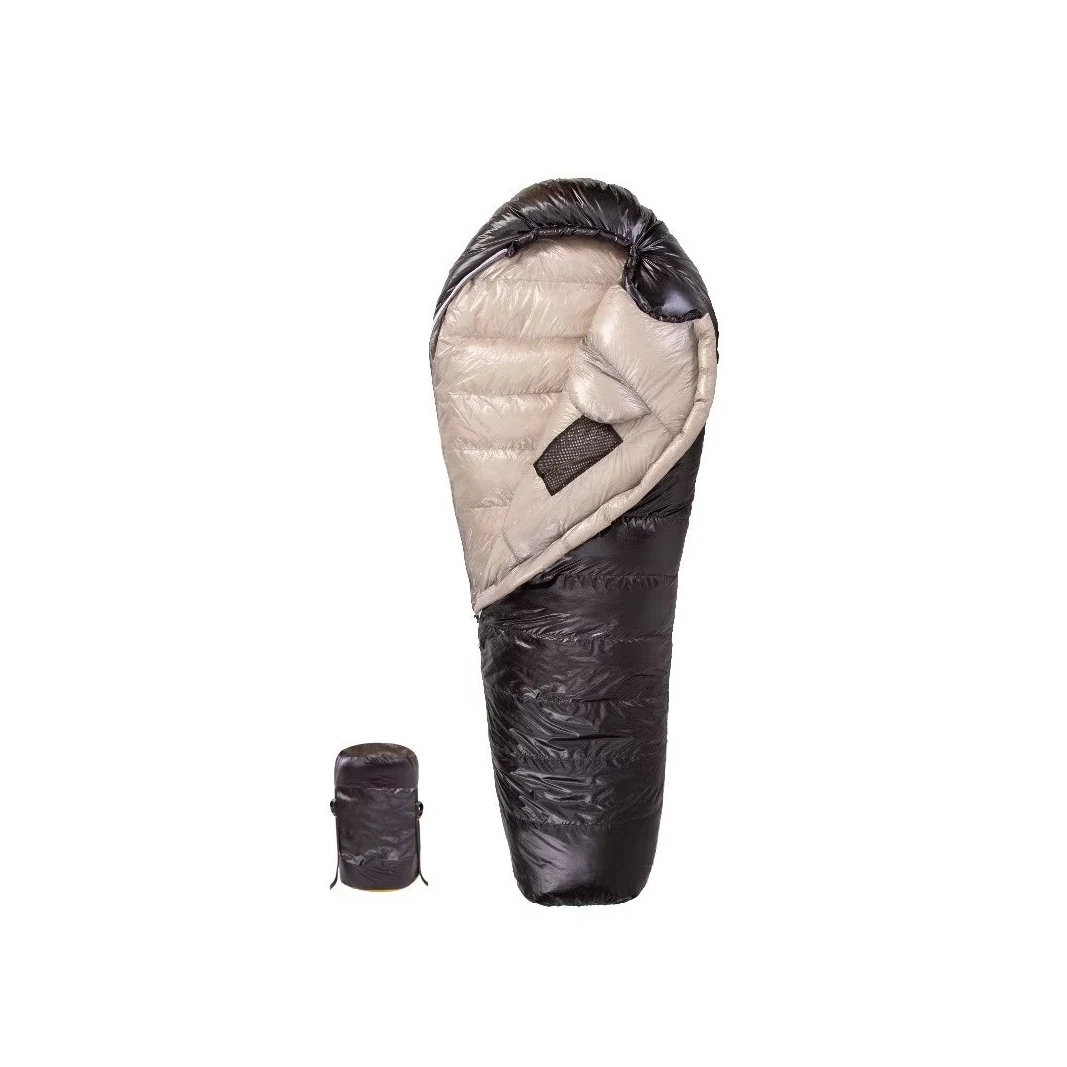 800+ Fill Power 90% Duck Down Mummy Sleeping Bag, Interconnectable for 1‑2 Person Camping - 图片 7