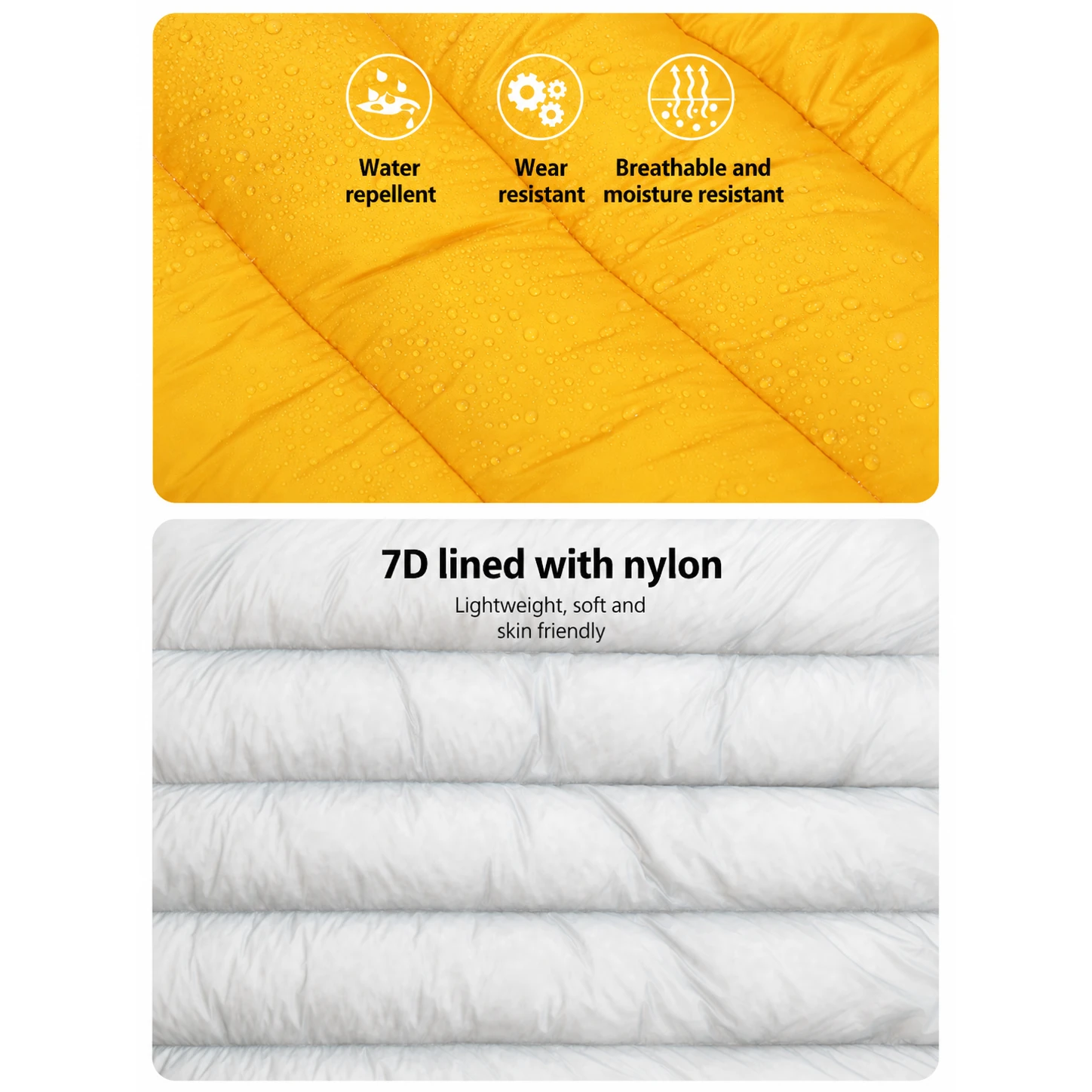 Mummy‑Style 95% White Duck Down Sleeping Bag 1330g Fill 800+FP,Cold‑Weather Sleeping Bag for Tall Adults - 图片 7