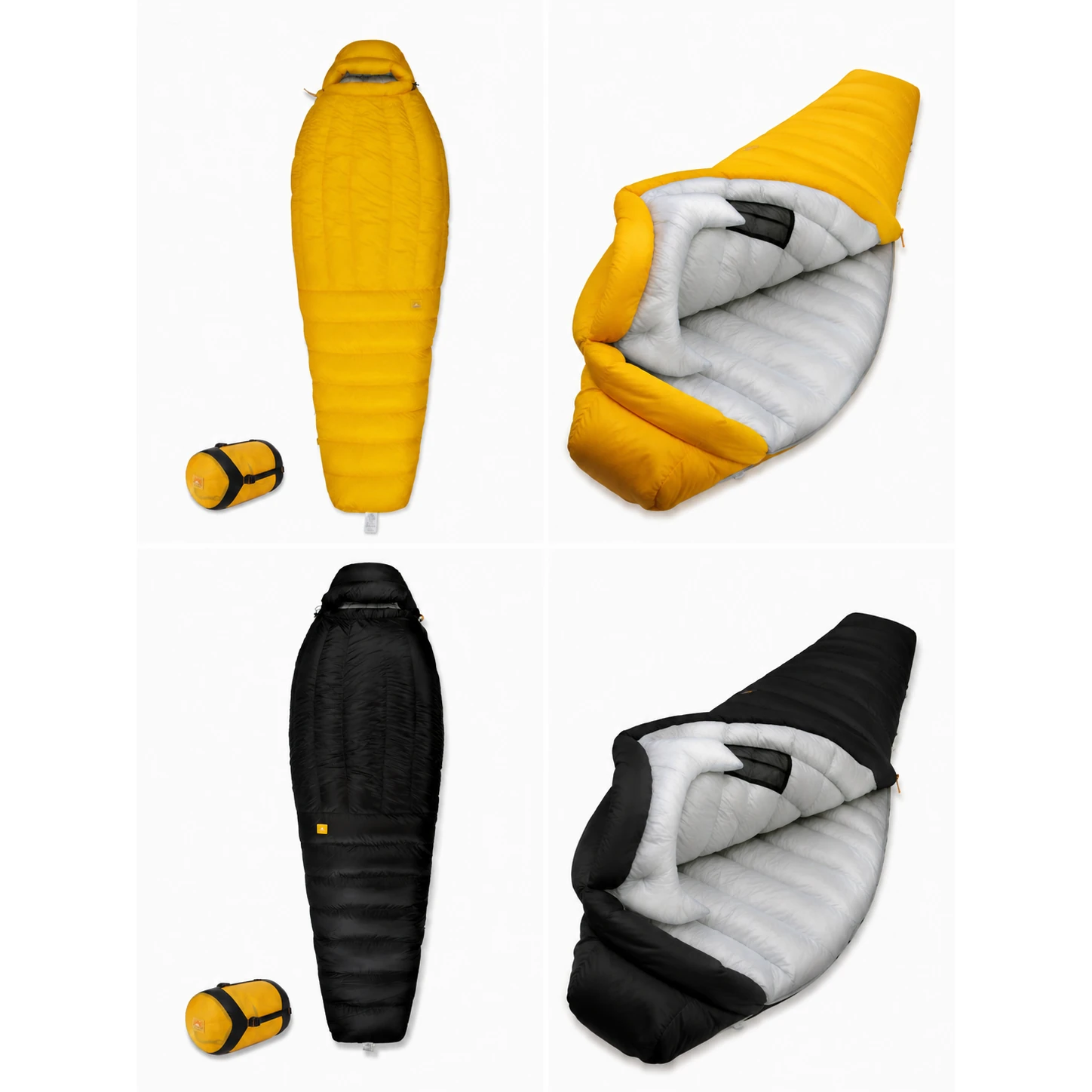 Mummy‑Style 95% White Duck Down Sleeping Bag 1330g Fill 800+FP,Cold‑Weather Sleeping Bag for Tall Adults - 图片 8