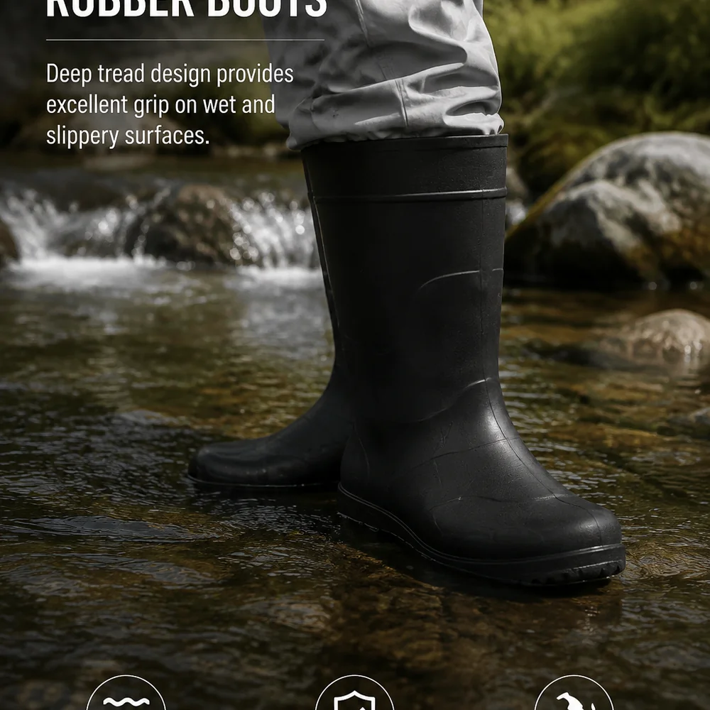 Breathable Waterproof Chest Waders with Integrated Anti-Slip Boots for Fishing Hunting Farming - 图片 7